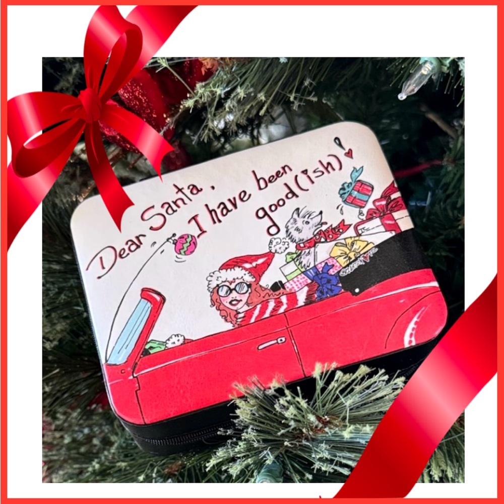 🌲BRIGHTON Dear Santa “I have been good( ish)” Travel Whimsical Jewelry Case